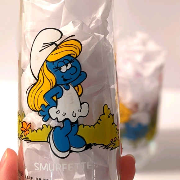 Smurf vintage drinking glasses - Picture 3 of 11